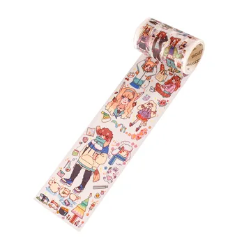 Platus 65mm Mielas sporto berniukų, mergaičių Dekoratyvinis Lipnia Juosta Maskavimo Washi Tape 