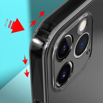 Plonas Aišku, Minkšto Silikono Vaizdo Kameros Objektyvo Apsaugos Atveju Iphone 12 Pro Max Mini 11 Pastaba 10 9 8 S10 S9 Plus Kištuko Apsauga Nuo Dulkių Coque