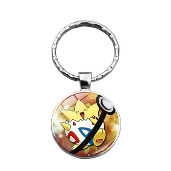 Pokemon Metalo Perlas Raktų Žiedas Pikachu Keychain Animacinių Filmų Anime Pav Key Chain Papuošalai Berniukas, Vaikas Žaidimas, Pakabukas Raktų Pakabukas Vaikų Dovanų