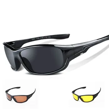 Poliarizuoti Akiniai nuo saulės Vyrams Vintage Veidrodis Danga Vairuotojo Anti-glare Saulės Akiniai UV400 Akiniai Naktinio matymo Eyewears