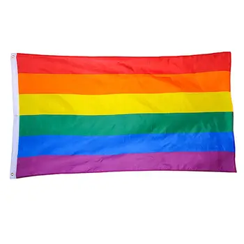 Poliesteris Vaivorykštės Vėliava Didelis LGBT Pride Vėliavos, Lauko Reklama (60*90cm)