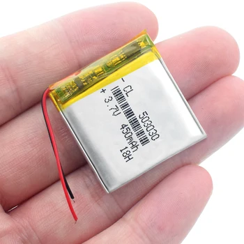 Polimero baterijos 450 mah 3.7 V 503030 smart home MP3 garsiakalbiai Li-ion baterija dvr,GPS,mp3,mp4,smart žiūrėti,garsiakalbis LED Šviesos