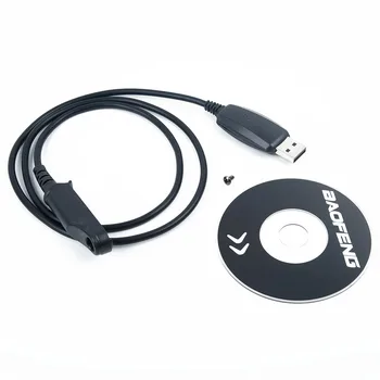 Poliuretano USB Programavimo Kabelis Laido CD Baofeng BF-UV9R Plius A58 9700 S58 N9 ir kt Walkie Talkie UV-9R Plius A58 Radijo ir PC
