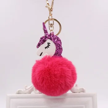 Pompom Flamingo Keychain Telefono Automobilių Maišelį Valentino Dienos Dovana Vestuvių Dekoravimas, Automobilių Naujųjų Metų Gimtadienio Dovanos Draugui Partija Pasisako