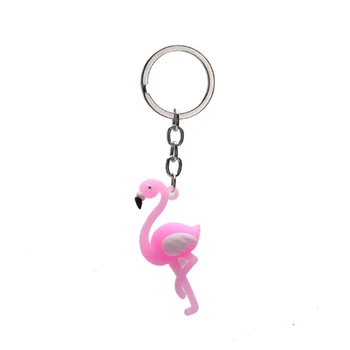 Populiarus Šalies Prekių KeyChain Animacinių filmų Karšto Pardavimo 1PC Aukštos Kokybės Stilinga Dovana Vaikams Renginio Kūrybos Baby Shower Flamingo Silikono