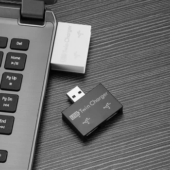 Powstro Mini USB Šakotuvo 2 Uoste, Įkroviklis Hub Adapteris Karšto Pardavimo mados Nauja USB Skirstytuvo už Telefoną, Planšetinį Kompiuterį,