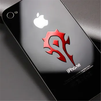 Prabanga Anime Metalo Telefono Įklija, iPhone11Pro XS Ordos Aljanso Žaidimų Dekoro Lipduko