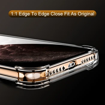 Prabanga atsparus smūgiams Silikoninis Telefono dėklas Skirtas iPhone 12 MINI Pro 12 7 8 6 6S Plus X 11 Pro XS Max XR SE 2020 Atvejais, Minkštas Galinį Dangtelį