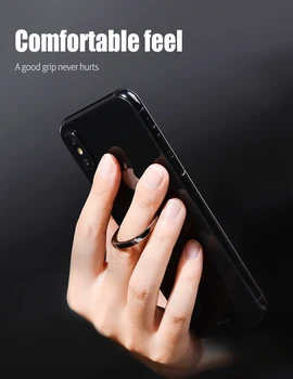 Prabanga metalo Mobiliojo Telefono Lizdo Laikiklį Universalus 360 Laipsnių Sukimosi Piršto Žiedą, Magnetinis Laikiklis, Skirtas 