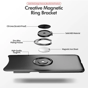 Prabanga Samsung Galaxy A80 Atveju Dvi viena Vidaus Minkštas išorinis standusis Push-pull Žiedo Laikiklio Dangtelis, Skirtas 
