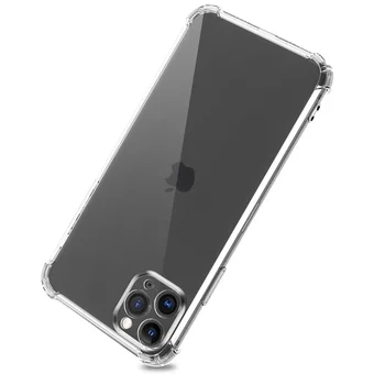 Prabanga Skaidrus Telefono dėklas Skirtas iPhone 12 mini Pro 11 SE 2020 X XR XS MAX 6 7 8 Plius Atvejais, atsparus smūgiams oro Pagalvė Minkštos TPU Dangtis