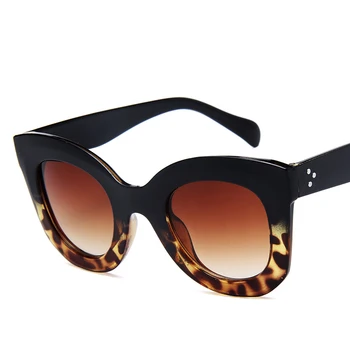Prabanga Stačiakampis, akiniai nuo saulės moterims prekės ženklo dizaineris retro katės akis, saulės akiniai Moterų UV400 Akiniai oculos