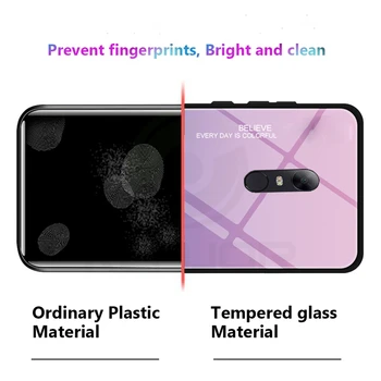 Prabanga Stiklo Atveju Xiaomi Redmi 5 Plus Atveju Nuolydis Grūdintas Stiklas, Bamperis Telefono apsaugos Redmi 5+ Padengti silikono Fundas