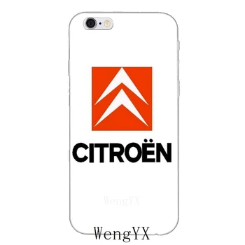 Prabangių Prancūzijos Automobilių Citroen Logotipą, Silikoninis Minkštas Telefono dėklas Skirtas iPhone 4, 4s, 5 5s 5c SE 6 6s plius 7 7plus 8 8plus X 11 Pro XS Max XR