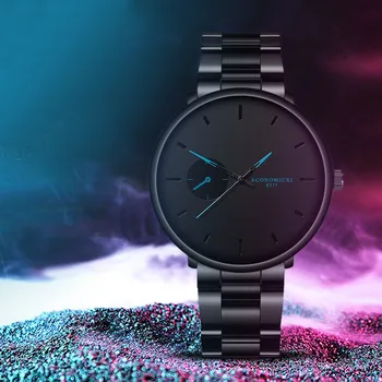 Prabangių Vyrų Verslo Laikrodžių Mados Juodas Diržas Karinės Žiūrėti Sportas Žiūrėti Vyrų Kvarcinis Laikrodis Relojes Hombre 2020 Reloj