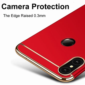 Prabangus Aukso Sunku Telefoną Atveju Xiaomi Redmi Pastaba 7 6 5 K20 Pro S2 6 7 7A 6A Atvejais Mi 8 Lite 9 Pocophone F1 KOMPIUTERIO Kietąjį Atveju