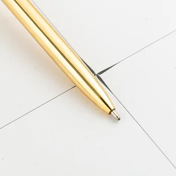 Prabangus Metalinis Tušinukas Verslo Biuras Reklama Užsakymą Dovana Raštinės Reikmenys Rose Gold Roller Ball Pen 1,0 Mm Papildymo Rašalo Juoda