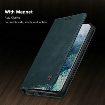 Prabangus Odinis Dėklas, Skirtas Samsung Galaxy A51 A71 20 Pastaba Ultra 10 Magnetinių Piniginės Atveju S20 S21 S10 S8 S9 Plus S7 Kortelės Telefono Dangtelį