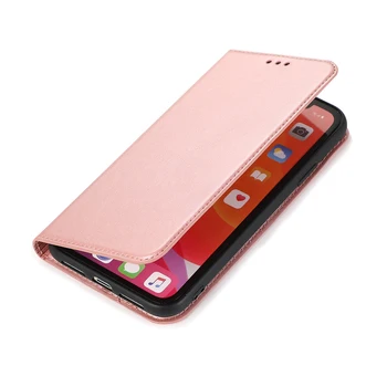 Prabangus Odinis Flip Case For iPhone 12 Mini Pro 11 XS MAX X XR 8 7 6s 6 Plius 5 5s SE 2020 Piniginės Kortelės Telefono Dangtelį Magnetinio Funda