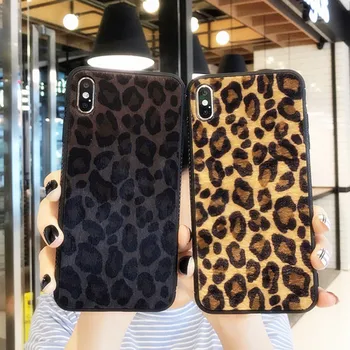 Prabangūs Leopardo Pliušinis Minkštas Telefono Dėklai Huawei P40 Lite P20 30 Pro Dangtelį Mate 20 Lite mate 10 30 Y9S Y9 Premjero 2019 Y5 Shell