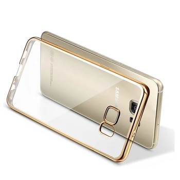 Prabangūs Ultra plonas TPU Telefono dėklas Samsung Galaxy A3 A5 A7 J1 j3 skyrius J5 J7 2016 2017 S5 S6 S7 Krašto S8 S9 Plus Grand Premjero Dangtis