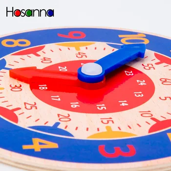 Pradinės Mokyklos Medinis Laikrodis Modelio Vaikų Laikrodis Matematikos Mokymas Pagalba Mokiniams Pažinimo Laiko Valandą Montessori Medžiagos Vaikams
