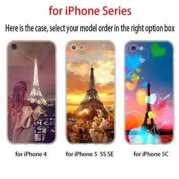 Prancūzija Paryžius, Eifelio bokštas Atveju Silikono soft iPhone 12 11 Pro X XS Max XR 8 7 6 Plius 5s SE 2020 M S 6.1 Dangtis