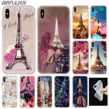 Prancūzija Paryžius, Eifelio bokštas Atveju Silikono soft iPhone 12 11 Pro X XS Max XR 8 7 6 Plius 5s SE 2020 M S 6.1 Dangtis
