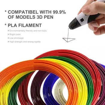 Pranešime Išsamiai prieš jūsų užsakyta 3D Rašiklis, spausdinimo gijų 1.75 mm PLA Bandymų Papildymo Fially plastikiniai 5 metrų ramdom spalva
