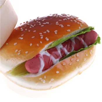 Pranešk Apie Netikrą Hamburger Modeliavimas Dekoro Hamburger Pyrago Išspausti Hot Dog Žavesio Duona Dirželis Dovana Apsimesti Žaisti Virtuvės Žaislai