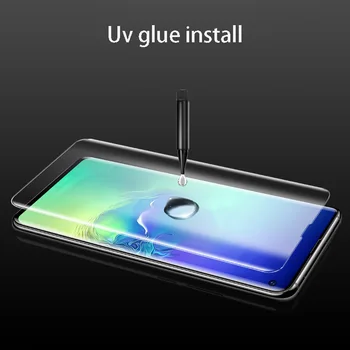 Premium 5D UV skystą Klijai Padengti Grūdinto Stiklo ZTE Aksonas 10 Pro 10S Pro Axon10Pro 10SPro Screen Protector Apsauginė