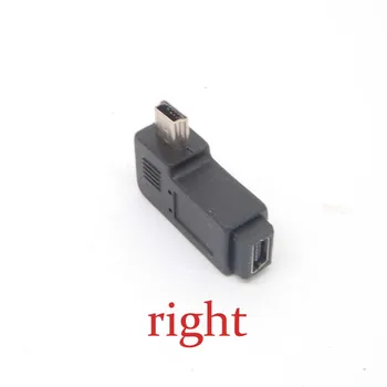 Premium Mini USB Vyrų stačiu Kampu į Mini USB Female Padengti adapteris keitikliai naujas