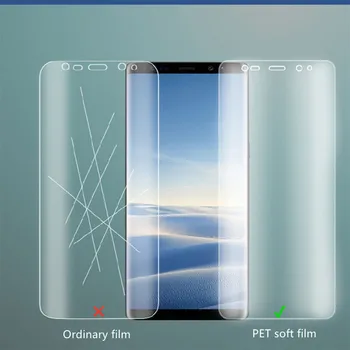Priekiniai Atgal Minkšta Plėvelė Samsung Galaxy S8 S9 Plus Screen Protector Pastaba 9 8 S7 S6 Krašto 