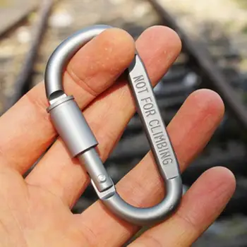 Pristatymas karabinai laipiojimo lock, fiksuotas kuprinė kabinti sagtis kempingas išgyvenimo įrankis, lauko key chain varžtas užraktas kablys
