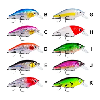 PROBEROS Crankbait 10 spalvų Žvejybos Masalas Sunku Žvejybos Masalas būti 0,47 oz-13.2 g/7.5 cm-2.95