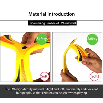 Profesional Boomerang Vaikų Žaislas Įspūdį Išskleidimo Lauko Produktai Juokingas Interaktyvus Šeimos lauko sporto žaislai, dovanos