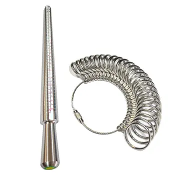 Profesionalūs Įrankiai, Papuošalai UK Žiedas A-Z Piršto Dydžio Matavimo Stick Metalo Žiedas Piršto Įtvarą Vėžės 