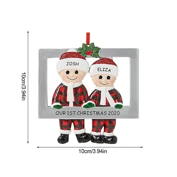 PVC Kalėdų Papuošalų, Vaikams, Žaislai, Linksmų Chirstmas Medžio Kabantys Pakabukai Šeimos Dekoracija Namuose Šalis Laimingų Naujųjų Metų Noel