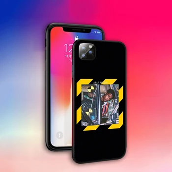 Q21 Lil Uzi Scott Travis ir Kanye West TPU Telefono Viršelis skirtas Apple iPhone 6 6S 7 8 Plius 5 5S SE X XS 11 Pro MAX XR Minkštas Atveju