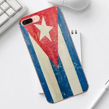 Qdowpz Minkštas Mados Padengti Kubos Vėliava iPhone 4, 4S, 5 5C SE 6 6S 7 8 Plus X XS Max XR Galaxy A3 A5 J1 j3 skyrius J5 J7 2017