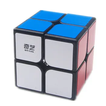 Qiyi Kubo 2X2 Magic Cube 2 2 Kubo 51mm Greitis Kišenėje Lipdukas Kubo Galvosūkį Profesinio Švietimo Žaislai Vaikams
