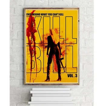 Quentin Tarantino Kill Bill Filmų Plakatų Retro Kraftpopieris Plakatas Spausdinimo Namų, Kambario Sienų Apdaila Klasikinio Filmo Plakatas