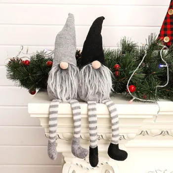 Rankų Darbo Švedų Kalėdų Santa Gnome Pliušinis Lėlės Atostogų Figūrėlės Žaislų Namuose Kalėdos Įvairių Stilių Papuošalai