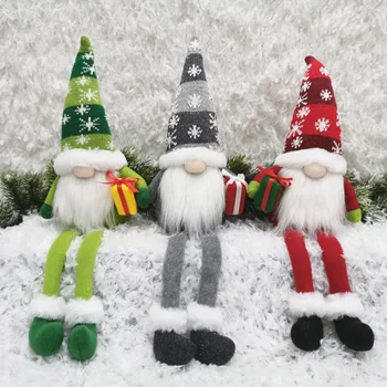Rankų Darbo Švedų Kalėdų Santa Gnome Pliušinis Lėlės Atostogų Figūrėlės Žaislų Namuose Kalėdos Įvairių Stilių Papuošalai