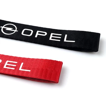 Raudona/juoda Juostele Metalo Key Chain Raktų Žiedas Opel Corsa Insignia, Astra Antara Meriva automobilių KeyChain Automobilių Optikos reikmenys