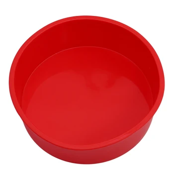 Raudona Silikono Tortas Apvalios Formos Pelėsių Virtuvės Bakeware 