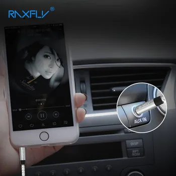 RAXFLY AUX Kabelis Automobilio Audio Laidas 3.5 mm Jack 3.5 Vyrų Vyrų Audio AUX Kabelis, Ausinių MP3/4 Garsiakalbio Lizdas AUX Laidas