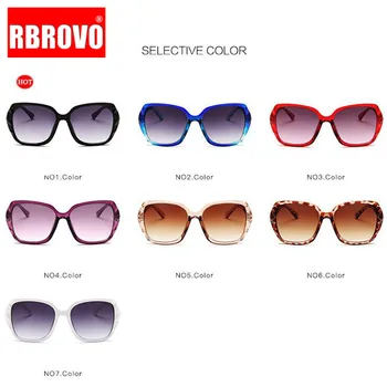 RBROVO 2021 Didelis Rėmo Akiniai nuo saulės Moterims Prekės ženklo Dizaineris Gradientas Objektyvas Vairavimo Saulės akiniai UV400 Oculos De Sol Feminino