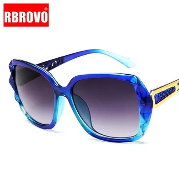 RBROVO 2021 Didelis Rėmo Akiniai nuo saulės Moterims Prekės ženklo Dizaineris Gradientas Objektyvas Vairavimo Saulės akiniai UV400 Oculos De Sol Feminino