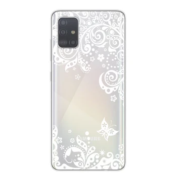 Retro Mandala Gėlių Telefono dėklas Samsung A10 A20 A30 A40 A50 A70 A51 A71 S20 Plus Ultra Atgal Padengti Minkštos TPU Dreamcatcher Atveju